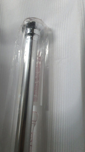 Extendable Chromed Aluminum Shower Pole 1.20 to 1.80m 2