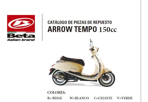 Goma Tope Caballete Beta Tempo 150 Cc 3