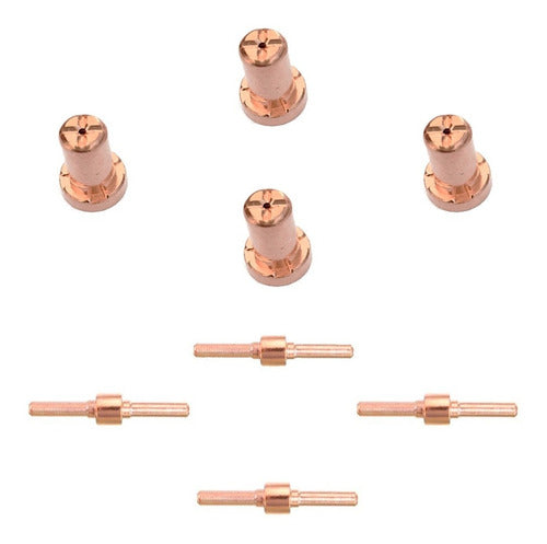Set of 4 Plasma Torch Electrodes and Nozzles Mtc 416 by Omaha 0