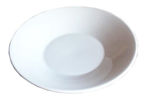 22cm Round Deep Plate Ceramic White Tableware Bz3 0