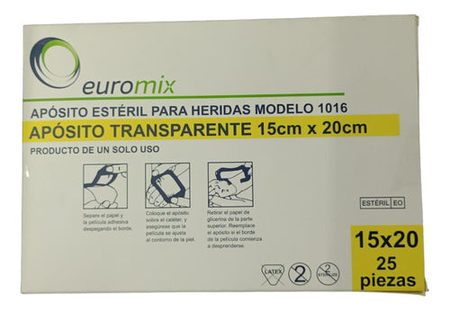 Aposito Esteril Transparente Para Heridas 15x20cm Pack X 5 U 0