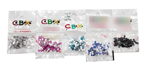 4mm Round Sewing Gems - 100 Units by CBX 4