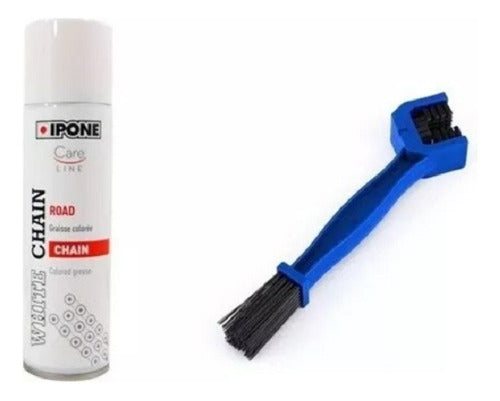 Lubricante Cadena Ipone 250ml + Cepillo Limpieza Jm Motos 0