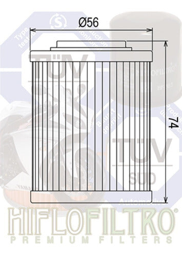 Hiflo Filtro De Aceite Can Am Brp Oem Outlander Renegade 420256188 1