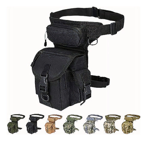 InJoy Multi-Purpose Tactical Waist Bag - Water Resistant - Black 1