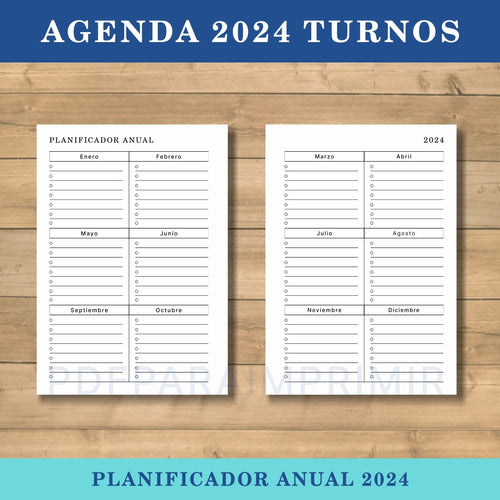 PDF PARA IMPRIMIR Daily Planner 2024 - Appointments with Time Slots - Printable A5 A4 4