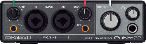 Roland USB Audio Interface 2 In 2 Out (Rubix22) 1