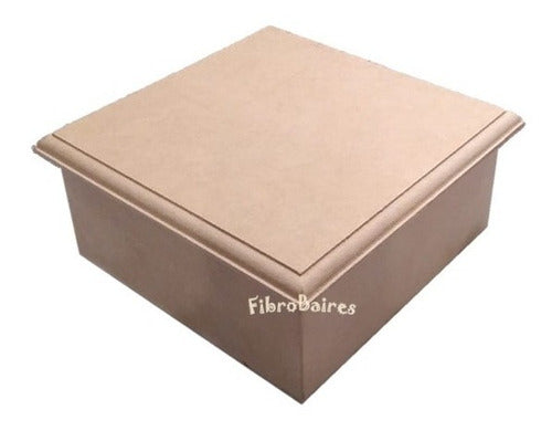 Fibrobaires Premium Tea Box - Thickness 9 and 12mm with 4 Compartments and Blind Lid 0