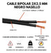 Conduelec Bipolar Parallel Cable 2 X 2.5 Mm Black Roll X 20 Meters 1