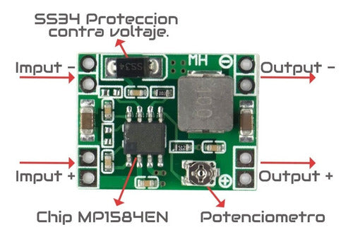 Mp1584 Fuente Step-down Dc-dc 15 A 26v 3a Desarrollo Proyec 2