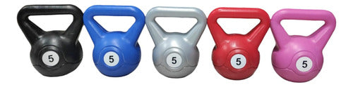 Tourmalhyn Kettlebell Weights Set 5kg X 5 Fitness Gym 25kg 1