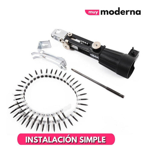 Muy Moderna Adaptador Pistola De Tornillos Automática Para Taladro 4