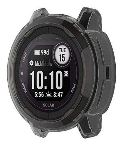 Protective Case for Garmin Instinct 2s Watch (Black Clear) 0