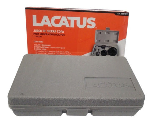 Lacatus 11-Piece Hole Saw Set for Wood, Plaster, and Plastic 1