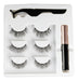 Lashes Pestañas Imantadas X3 Mas Delineador Magnetico + Pinza Apli 4