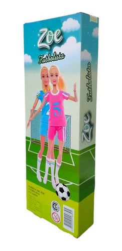 Oki Zoe Muñeca Articulada 30cm Futbolista Con Pelota Futbol 2