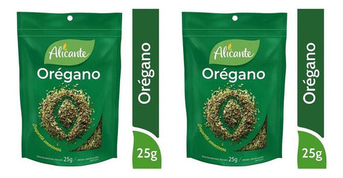 Pack of 2 Alicante Oregano Seasoning Spices Gluten-Free 25g each 0