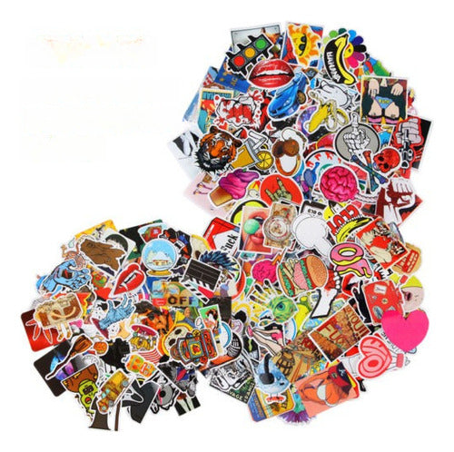 200pcs Skateboard Stickers Graffiti Portátil Etiqueta Equipa 0