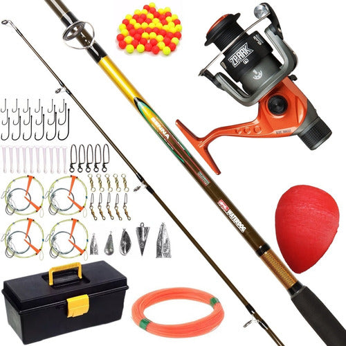 Waterdog Ultra Mega Kit Fishing Reel + Complete Super Box + Reta 2.10 0