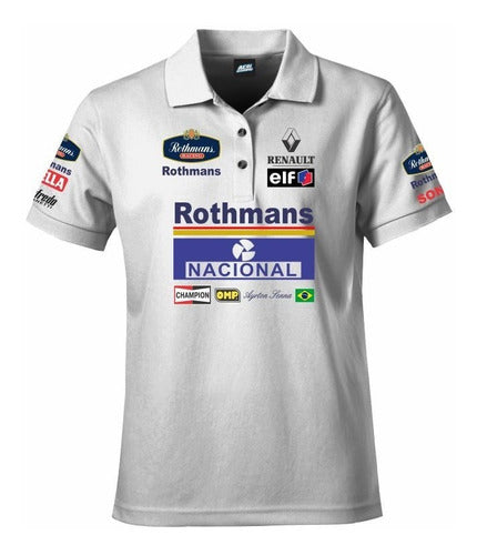 AC Chomba Estampada F1 Vintage Williams Renault Ayrton Senna 0