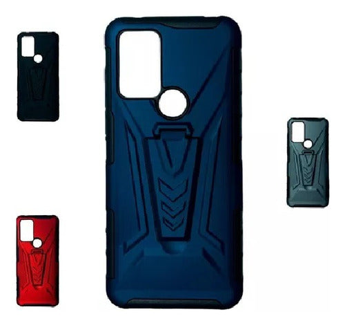 Case Doble Capa Con Soporte Tcl 305 Freecellshop 0