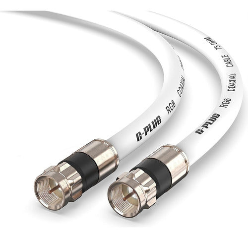 Trysnet 5 Mts Coaxial Cable RG6 with RG6 Connectors 0