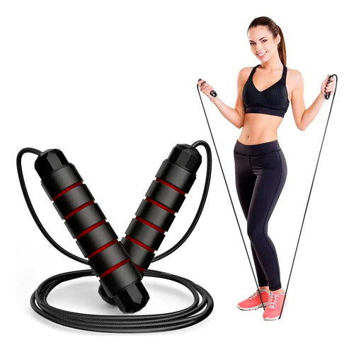 BE BIO Jump Rope with Weight for Indoor and Outdoor Fitness Training 7