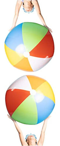 Top Race Giant Inflatable Beach Balls 42 Inches 0