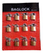 Baglock Travel Luggage Lock Set of 4 with 2 Keys - 20 mm 0