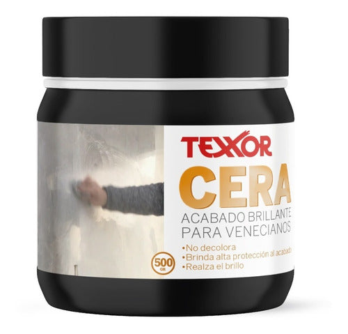 Texxor Cera Para Estuco Veneciano Brillo Y Protección 500gr 0