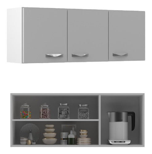 Compramas Aereo 3 Puertas Mueble Cocina Armario Organizador Estante 0