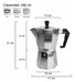 Hudson Polished Aluminum Italian Type Coffee Maker 9 Cups Bz3 1