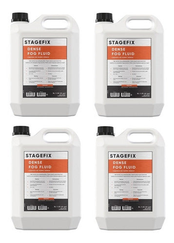 Pack of 4 High-Density Smoke Liquid 5L Stagefix HAD5 0