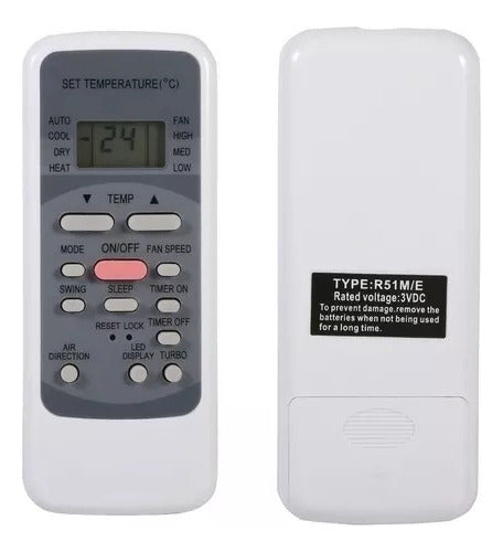 Sigma Original Remote Control for Air Conditioner R51 M/E Cooling and Heating 1