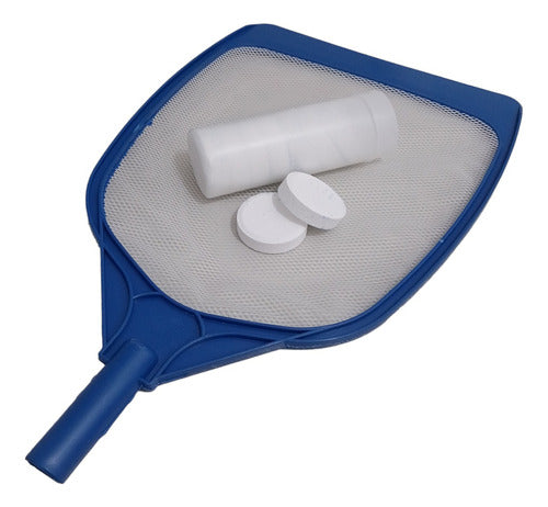 Oval Skimmer for Pool + 10 Chlorine Tablets 50 Grams 0