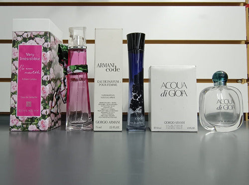 Lote Frascos Vacios Perfume Armani Dior Givenchi Kenzo Ricci 5