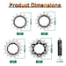 Muqzi Mtb Cassette Cog Fixie Bike - Kit De Conversión De 1. 4