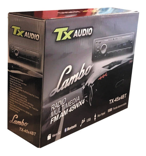 TX Audio Lambo Car Radio with Bluetooth, AM/FM, USB, SD 2