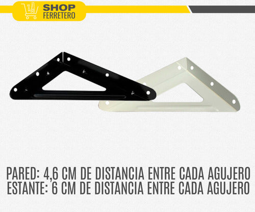 SC Metalúrgica Strong Support Bracket 100x150 Mm Black Box X24 C 6