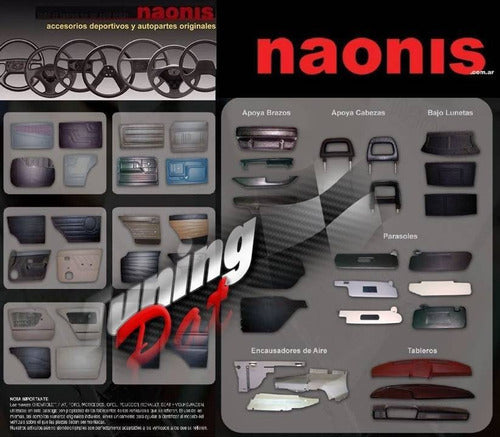 Set of Upholstered Door Panels for F-100 82/92 Plastic - Naonis Brand 3