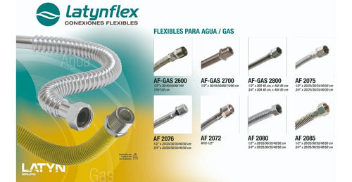 Latynflex Flexible Para Duchador 2mts Acero Inoxidable 3