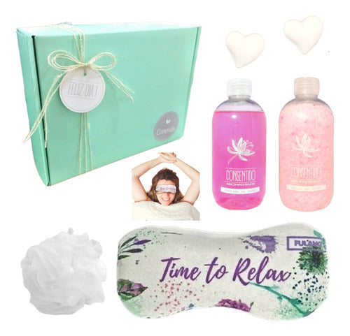 Luxury Rose Aroma Relax Gift Box Spa Set Zen N32 Happy Day - Aroma Relax Caja Regalo Spa Rosas Kit Set Zen N32 Feliz Día