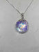 Silver Necklace with Sun Crystal Swarovski Pendant 19mm 3