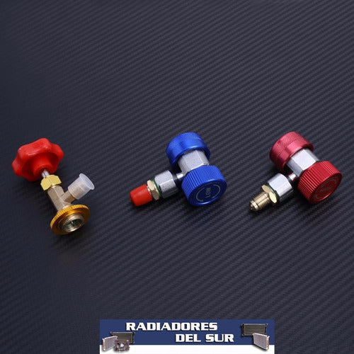 ActecMax Kit Manometro Manifold Carga Aire Condicionado R134 R12 3