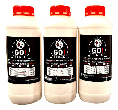 Go Tires Premium Anti-Puncture Liquid with Particles 0