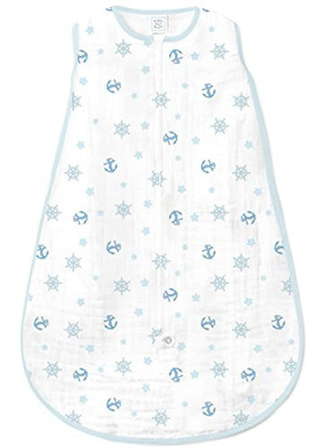 SwaddleDesigns Cotton Muslin Sleep Sack with Zipper 0