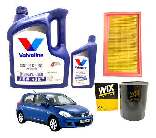 Kit Service Aceite Y Filtros Nissan Tiida 1.8 16v Desde 2007 0