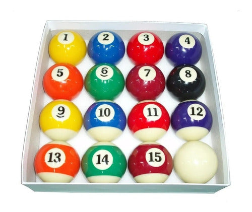 Gydbillard Pool Balls Set Ø 57mm and White Ø 60.5mm 0