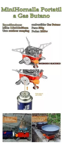 ULI JANUIOT Mini Portable Folding Gas Camping Stove 3