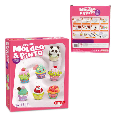 Juego Pinta Y Moldea Didacta Cupcakes Crea Imanes Forma Febo 1